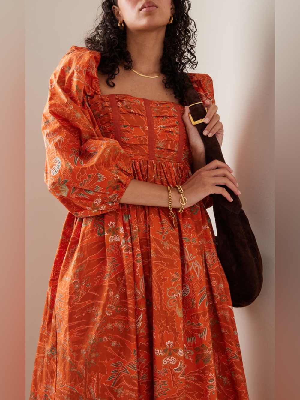 Ulla Johnson Leilani Cotton Maxi Dress In Red Orchid Size 6 - Picture 2 of 16